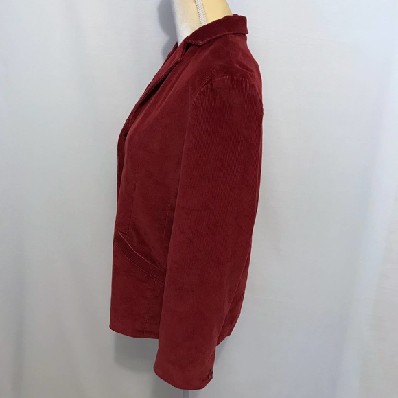 ❌SOLD❌ L.L. Bean Corduroy Blazer Jacket Women 8P - Picture 6 of 11
